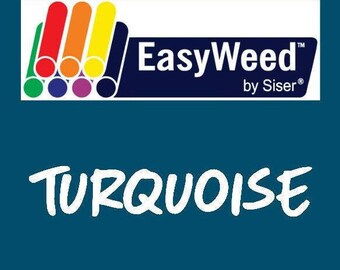 Turquoise Siser EasyWeed Heat Transfer Vinyl - HTV - Craft vinyl