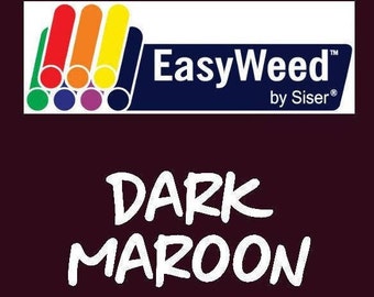 Dark Maroon Siser EasyWeed Heat Transfer Vinyl - HTV - Craft vinyl
