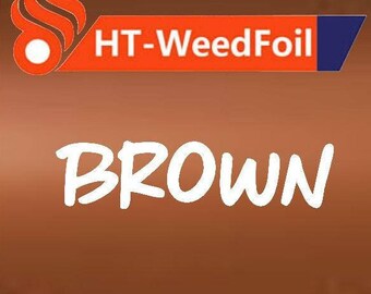 HT WeedFoil HTV Heat Transfer Vinyl Foil Brown