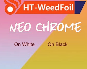 HT WeedFoil HTV Heat Transfer Vinyl Foil Neo Chrome