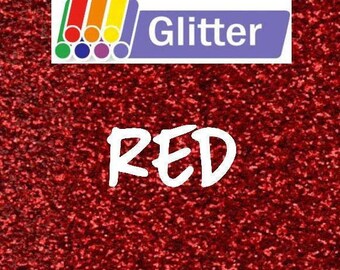 Siser Glitter Heat Transfer Vinyl Red