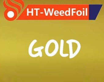 HT WeedFoil HTV Heat Transfer Vinyl Foil Gold