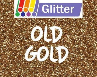 Siser Glitter Heat Transfer Vinyl Old Gold