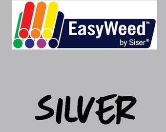 Silver Siser EasyWeed Heat Transfer Vinyl - HTV - Craft vinyl