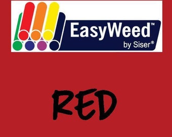Red Siser EasyWeed Heat Transfer Vinyl - HTV - Craft vinyl