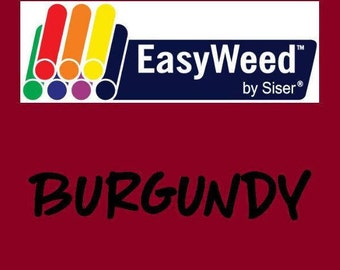 Burgundy Siser EasyWeed Heat Transfer Vinyl - HTV - Craft vinyl