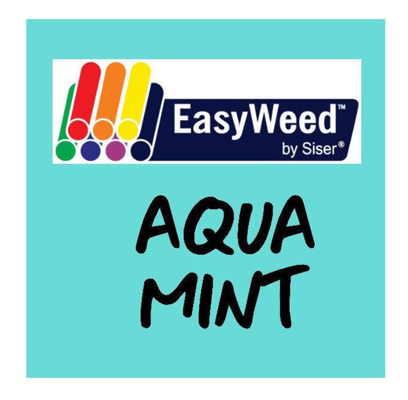 Aqua Mint Siser Easyweed Heat Transfer Vinyl HTV Craft Etsy