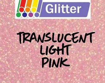 Siser Glitter Heat Transfer Vinyl Translucent Light Pink