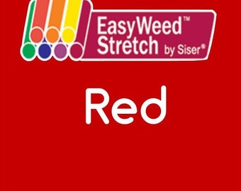 Siser EasyWeed Stretch Heat Transfer Vinyl Red