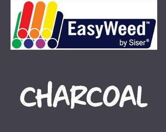 Charcoal Siser EasyWeed Heat Transfer Vinyl - HTV - Craft vinyl