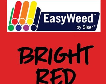 Bright Red Siser EasyWeed Heat Transfer Vinyl - HTV - Craft vinyl