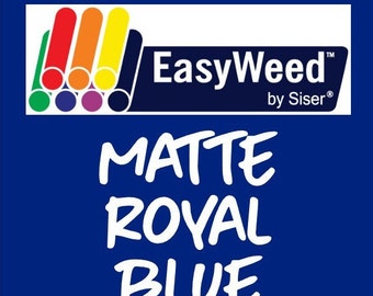 Matte Royal Blue Siser EasyWeed Heat Transfer Vinyl - HTV - Craft vinyl