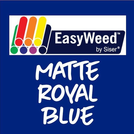Matte Royal Blue Siser Easyweed Heat Transfer Vinyl HTV Craft Vinyl 