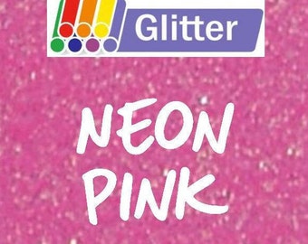 Siser Glitter Heat Transfer Vinyl Neon Pink