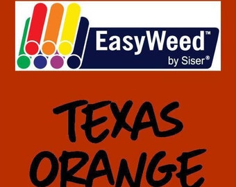 Texas Orange Siser EasyWeed Heat Transfer Vinyl - HTV - Craft vinyl