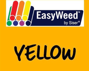 Yellow Siser EasyWeed Heat Transfer Vinyl - HTV - Craft vinyl