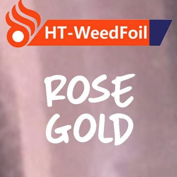 HT WeedFoil HTV Heat Transfer Vinyl Foil Rose Gold