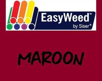 Maroon Siser EasyWeed Heat Transfer Vinyl - HTV - Craft vinyl