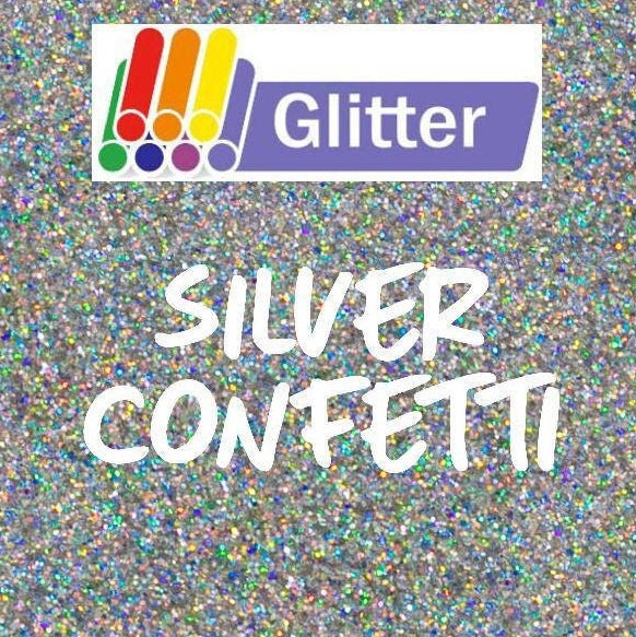 Siser Glitter Heat Transfer Vinyl, 120 in Rainbow White | 11.8 x 10yd | Michaels