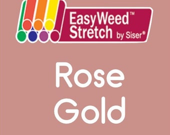 Siser EasyWeed Stretch Heat Transfer Vinyl Rose Gold