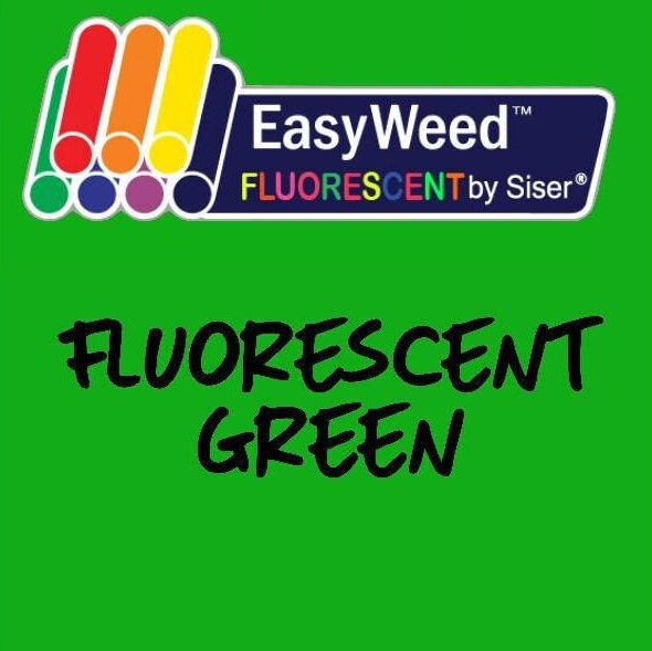 Fluorescent Green Siser EasyWeed Heat Transfer Vinyl - HTV - Craft vinyl