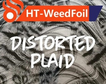 HT WeedFoil HTV Heat Transfer Vinyl Foil Distorted Plaid