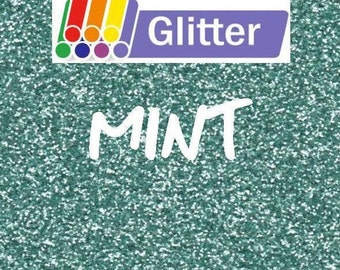 Siser Glitter Heat Transfer Vinyl Mint