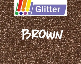 Siser Glitter Heat Transfer Vinyl Brown