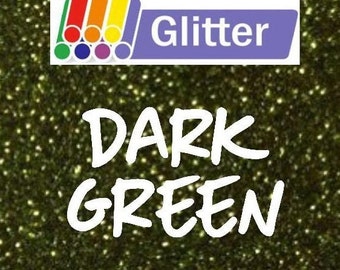 Siser Glitter Heat Transfer Vinyl Dark Green