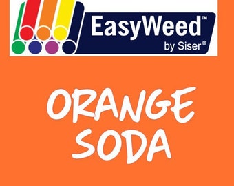 Orange Soda Siser EasyWeed Heat Transfer Vinyl - HTV - Craft vinyl