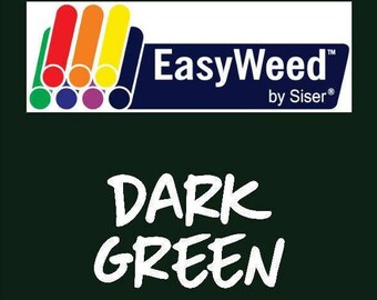 Dark Green Siser EasyWeed Heat Transfer Vinyl - HTV - Craft vinyl