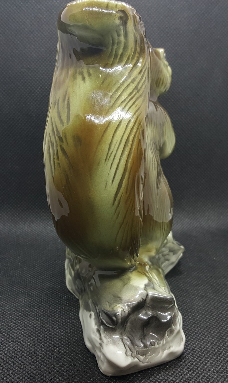 Free Shipping Rare Vintage Gerold Porzellan Squirrel Figurine Gift Bavaria Tettau Germany 1970s Hand-painted Porcelain