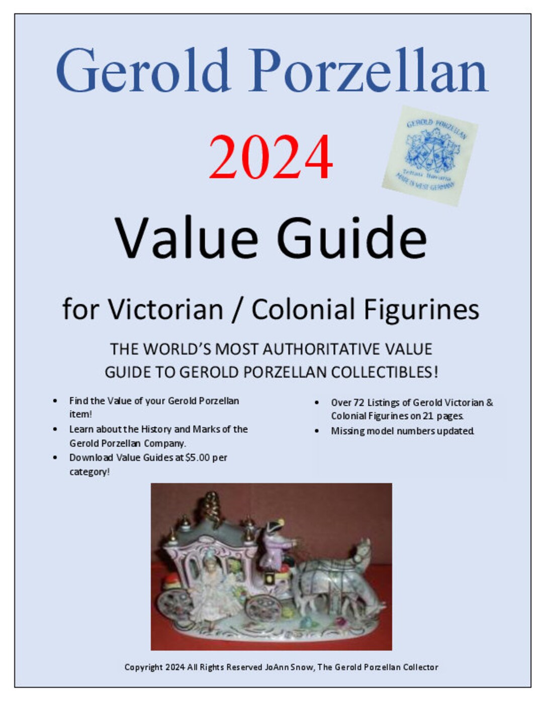 Gerold Porzellan Victorian and Colonial Figurines Value Guide - Etsy