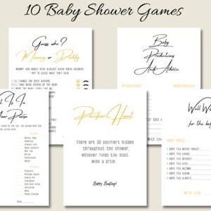 Baby Shower Games-Bundle-DIGITAL FILE ONLY