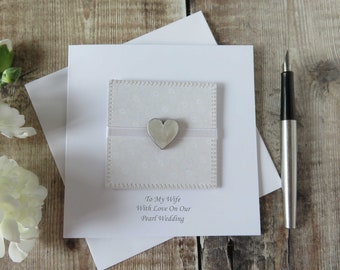 etsy pearl wedding anniversary
