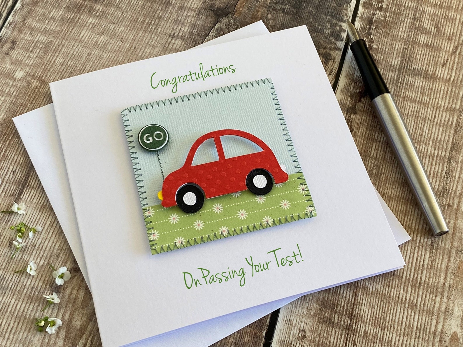 Driving Test Congratulations Card, Handmade Car Card - Etsy
