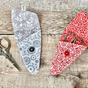 Embroidery Scissors with Fabric Case, Needlework Scissors with Handmade Pouch, Small Sewing Scissors Set with Optional Needlecase image 9