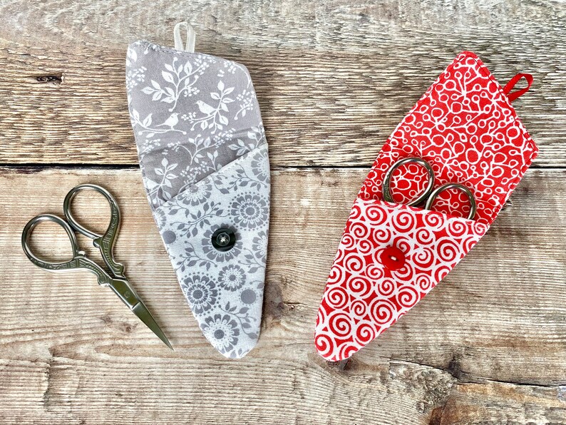 Embroidery Scissors with Fabric Case, Needlework Scissors with Handmade Pouch, Small Sewing Scissors Set with Optional Needlecase image 9