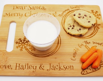 Santa Cutting Board Etsy