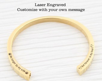 Custom Gold Engraved Cremation Jewelry, Cremation Bangle Bracelet-Stainless Steel Cremation Bracelet-Memorial Urn-Ashes Bracelet Keepsake