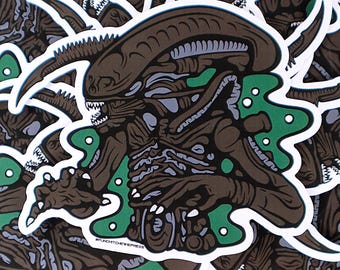 L'organisme parfait | Xénomorphe | Autocollant extraterrestre en vinyle