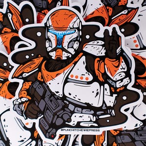 Delta 38 | Republic Commando Boss | Star Wars Vinyl Sticker