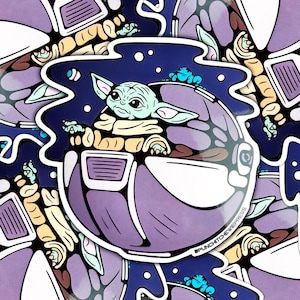 The Foundling | Grogu | Star Wars Vinyl Sticker