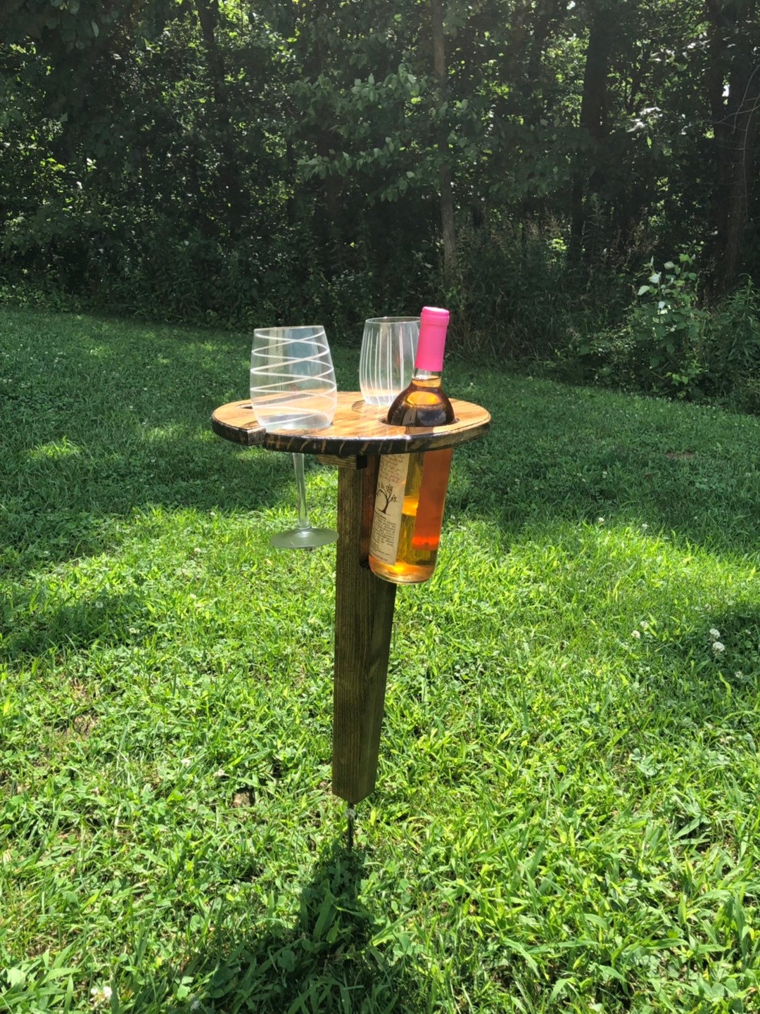 Folding Wine Table, Portable Wine Table, Outdoor Wine Table, Mothers