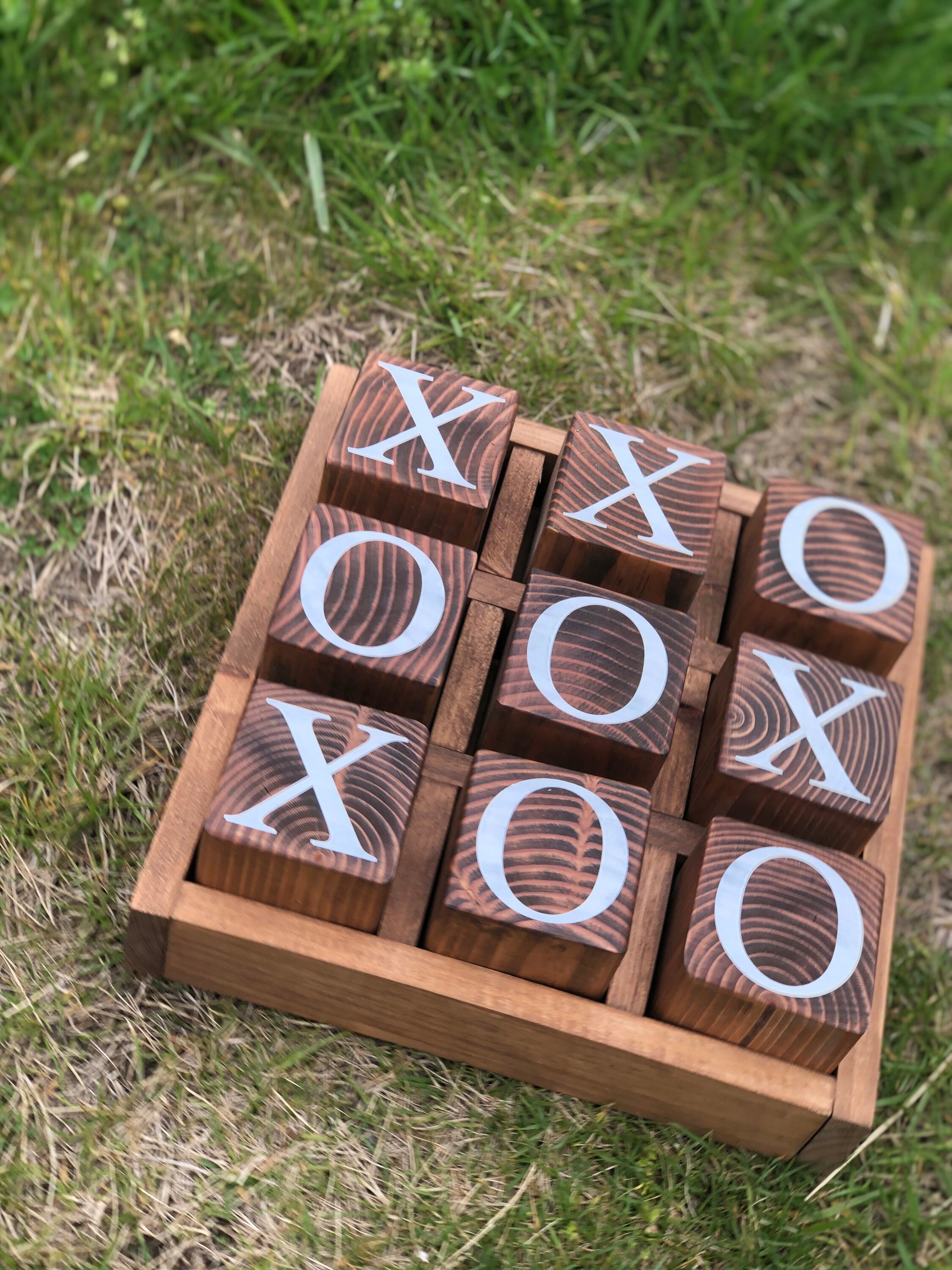 YardGames Outdoor Wood Tic-tac-toe with Case in the Party Games