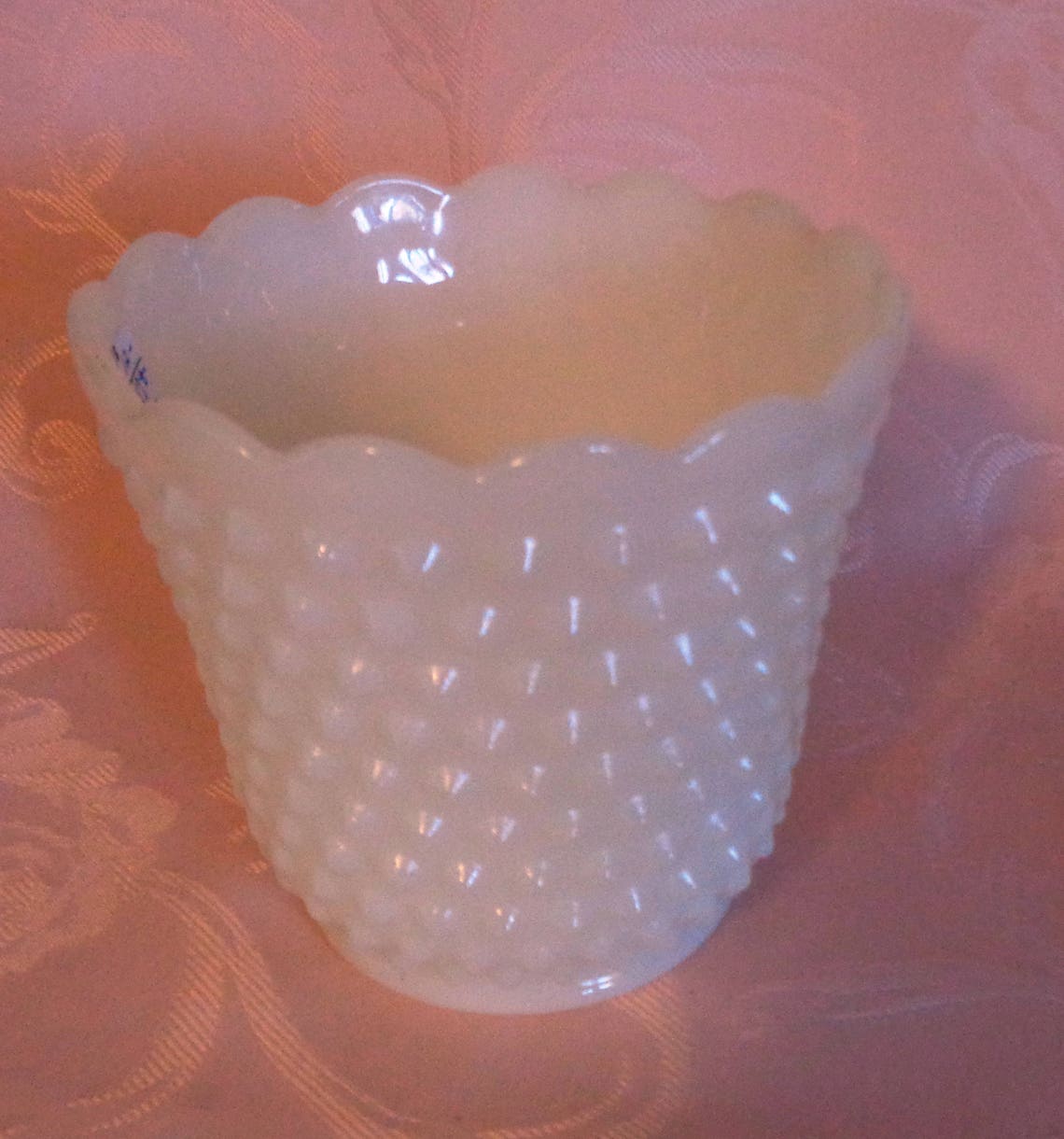 Vintage Depression Glass FireKing Hobnail White Milk Glass Etsy