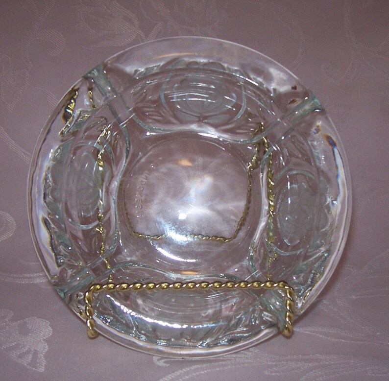 Vintage KIG Indonesia Clear Pressed Glass Ashtray Etsy