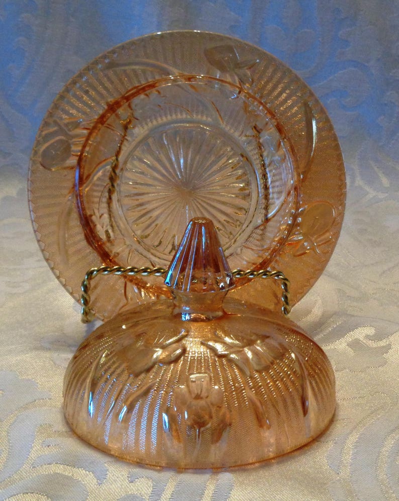 Vintage Carnival Glass Iris & Herringbone Marigold Etsy