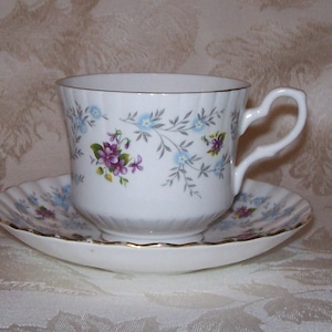 Vintage Royal Stafford “Enchanting” Bone China Cup and Saucer Set -Made in England
