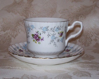 Vintage Royal Stafford “Enchanting” Bone China Cup and Saucer Set -Made in England